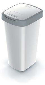 Odpadkový koš s barevným víkem, 25 l, šedá