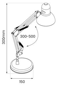 Stolní lampa NEXA 1xE27/60W/230V černá