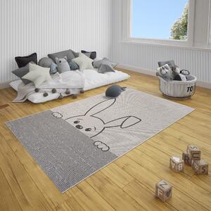 Hanse Home Collection koberce Dětský kusový koberec Flatweave Kids Rugs 104879 Cream/Black - 80x150 cm