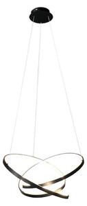 LED Lustr na lanku EMPOLI LED/55W/230V černá