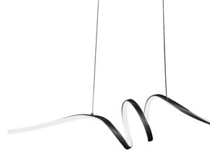 LED Lustr na lanku LOOP LED/28W/230V černá