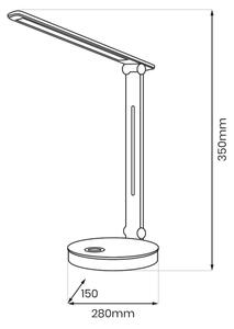 LED RGBW Stolní lampa BRUNO LED/5W/5V 3000/4500/6000K černá