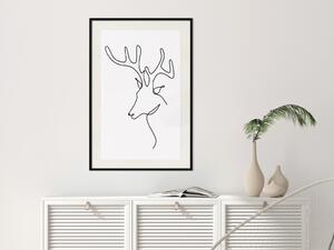 Plakát Přemýšlivý jelen