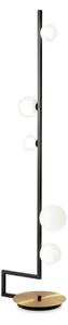 Ideal Lux - LED Stojací lampa BIRDS 5xG9/3W/230V černá/zlatá