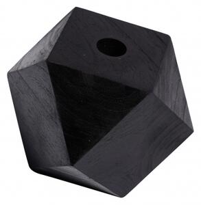 Teakový svícen Diamond Black 10 cm Muubs