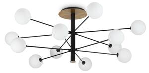 Ideal Lux - LED Lustr na tyči COSMOPOLITAN 12xG9/3W/230V pr. 145 cm černá