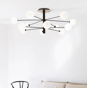 Ideal Lux - LED Lustr na tyči COSMOPOLITAN 12xG9/3W/230V pr. 145 cm černá