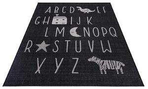 Hanse Home Collection koberce Dětský kusový koberec Flatweave 104885 Black/Cream - 120x170 cm