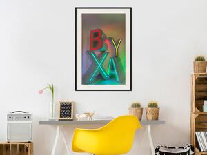 Plakát Dobrodružství X - barevná písmena s imitací 3D v abstraktním stylu