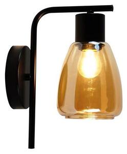 Nástěnná lampa MOLDO 1xE27/40W/230V černá/kouřová béžová