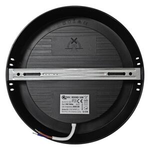 LED Stropní svítidlo ROUND LED/18W/230V 4000K pr. 21,7 cm černá