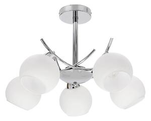 Lustr na tyči AMOS 5xE27/40W/230V lesklý chrom