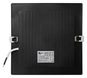 LED Podhledové svítidlo SQUARE LED/18W/230V 4000K 22x22 cm černá