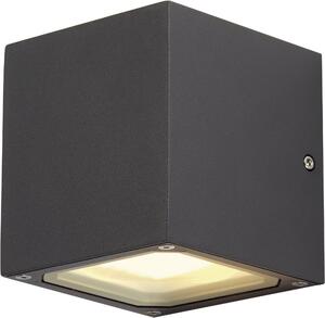 SLV Sitra Cube 232535 venkovní nástěnné osvětlení úsporná žárovka, LED GX53 18 W antracitová