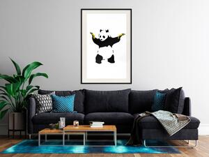 Plakát Panda s pistolí
