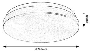 Rabalux 77133-LED Koup. stropní svítidlo LOWAR LED/12W/230V IP44 3000/4000/6000K