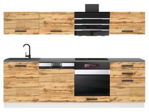 Kuchyňská linka Belini Premium Full Version 240 cm dub wotan s pracovní deskou LINDA Výrobce
