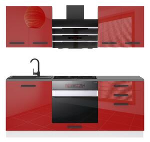 Kuchyňská linka Belini Premium Full Version 180 cm červený lesk s pracovní deskou MARY Výrobce