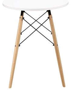 Příruční stolek TOD bílý / naturální