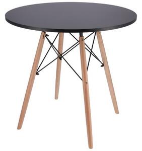 Jídelní stůl LOFT černý / naturální