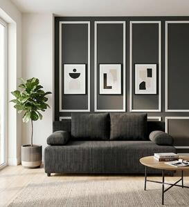 ROZKLÁDACÍ POHOVKA, textil, tmavě šedá P & B - Rozkládací pohovky, Online Only