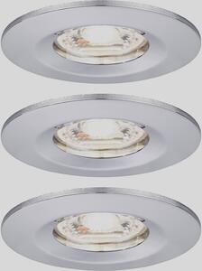 Paulmann 94303 EBL Nova mini Coin LED vestavné svítidlo, LED, 4 W, chrom, sada 3 ks