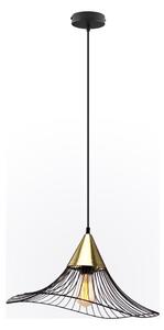 Lustr na lanku ALURA 1xE27/60W/230V pr. 50 cm černá