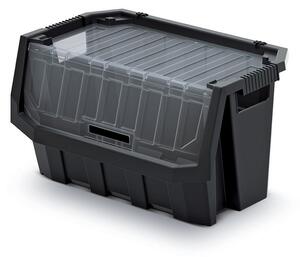 Úložný box uzavíratelný 39,6 × 29 × 28 cm, černá