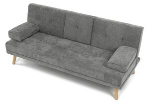 Třímístná rozkládací sedačka, šedá ASB-C3034 GREY2