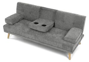 Třímístná rozkládací sedačka, šedá ASB-C3034 GREY2