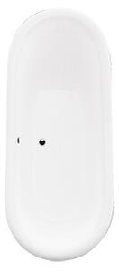 BESCO vana volně stojící AMELIA, 1900 × 770 mm, bílá barva, sanitární kompozit VANALI190B - Besco