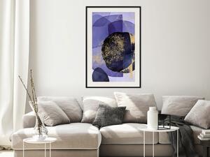 Plakát Fialový kaleidoskop - abstraktní kompozice barevných vzorů