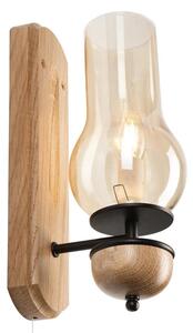 Brilagi - LED Nástěnné svítidlo COTTAGE 1xE14/40W/230V dub/hnědá
