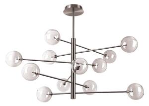 Ideal Lux - LED Lustr na tyči EQUINOXE 12xG4/2W/230V pr. 128,1 cm chrom/kouřová