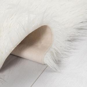 Flair Rugs koberce Kusový koberec Agatha Faux Fur Antwerp Ivory - 60x110 cm