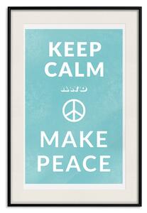 Plakát Zachovejte klid a mír