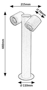 Rabalux 77113 - Venkovní lampa ENOL 2xGU10/35W/230V IP44