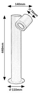 Rabalux 77112 - Venkovní lampa ENOL 1xGU10/35W/230V IP44