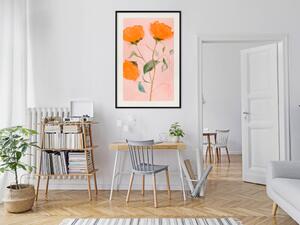 Plakát Oranžové květy