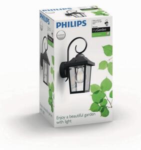 Philips 17236/30/PN Buzzard Venkovní nástěnné svítidlo 29 cm, černá