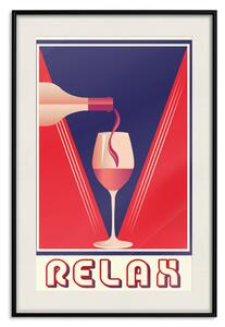 Plakát Relaxace a víno