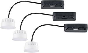 Paulmann 92477 LED vestavné svítidlo, LED, 19.5 W, saténová, sada 3 ks