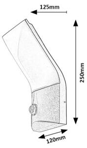 Rabalux 77172-LED Venkovní nástěnné svítidlo se senzorem TOLNA LED/10W/230V IP54