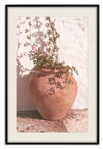 Plakát Květinky v džbánu - rostlina vyrůstající z hlinité nádoby
