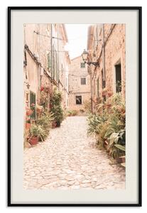 Plakát Staré uličky Valldemossa - pohled na klidnou španělskou alej