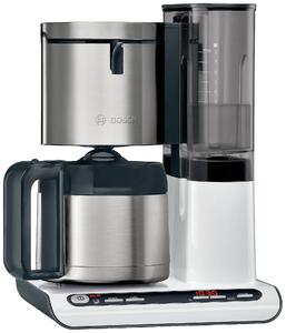 Bosch Haushalt TKA8A681 kávovar nerezová ocel, bílá připraví šálků najednou=8 termoska