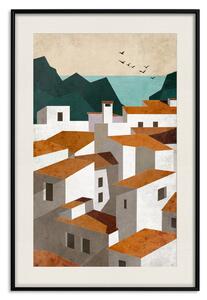 Plakát Městečko - horská, mořská a středomořská architektura v krajině