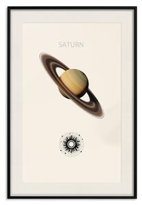 Plakát Saturn - kosmický vládce prstenců sluneční soustavy