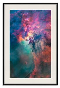 Plakát Pohled na hvězdy - barevná mlhovina vyfotografovaná dalekohledem