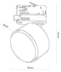 Bodové svítidlo do 3-fázového lištového systému TRACER 1xGX53/11W/230V bílá